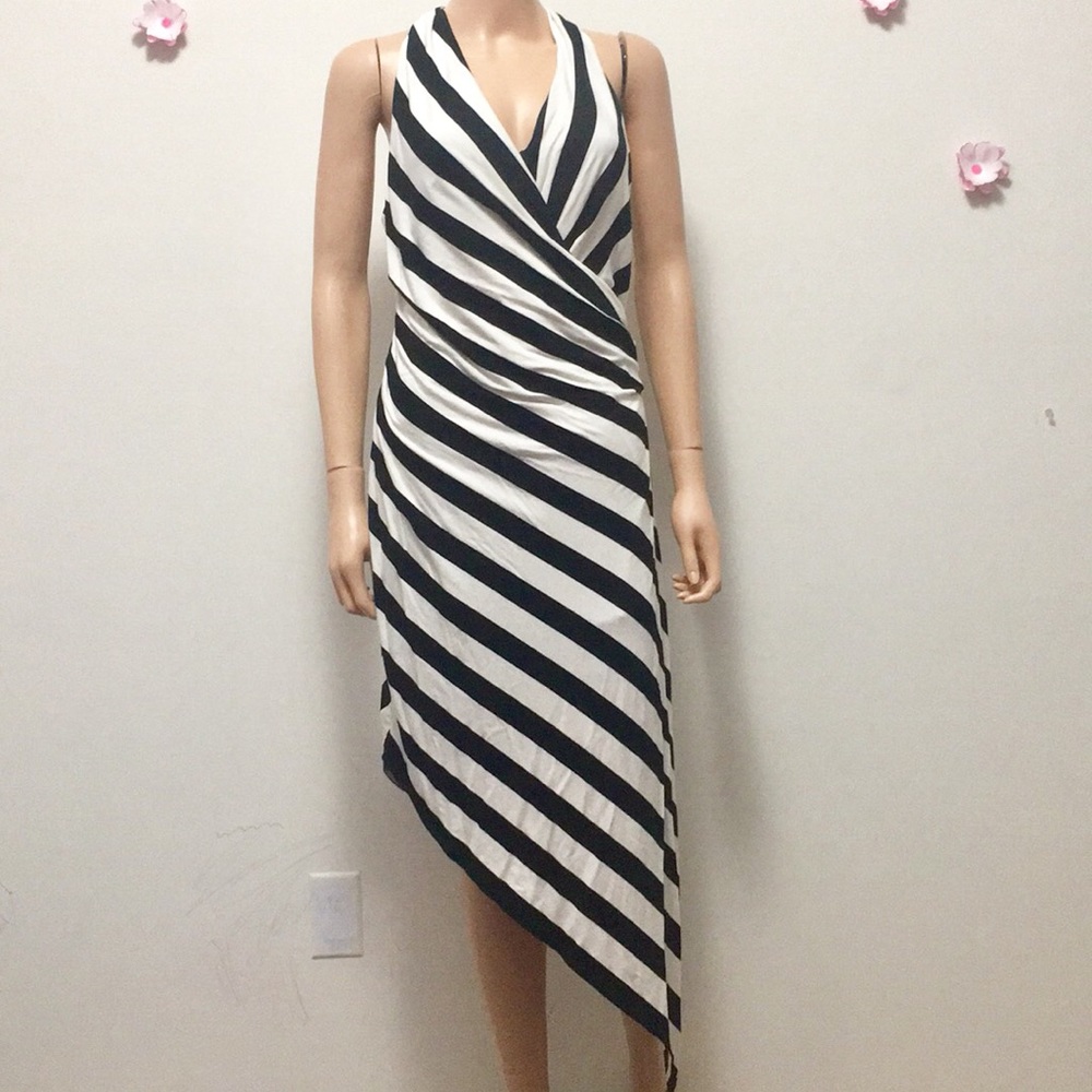 Betsy Johnson Halter BodyCon Asymme3cal Dress(12)